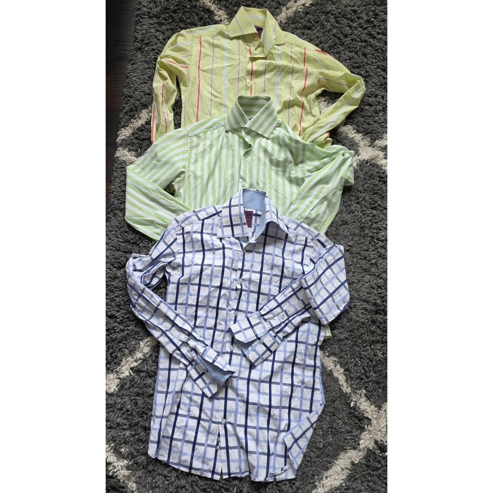 Hawes & Curtis    York Slim Fit  Dress Shirt Size M Sets Of 3
